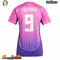 Camisa de Futebol Alemanha Niclas Fullkrug #9 Equipamento Secundário Mulheres Europeu 2024 Manga Curta